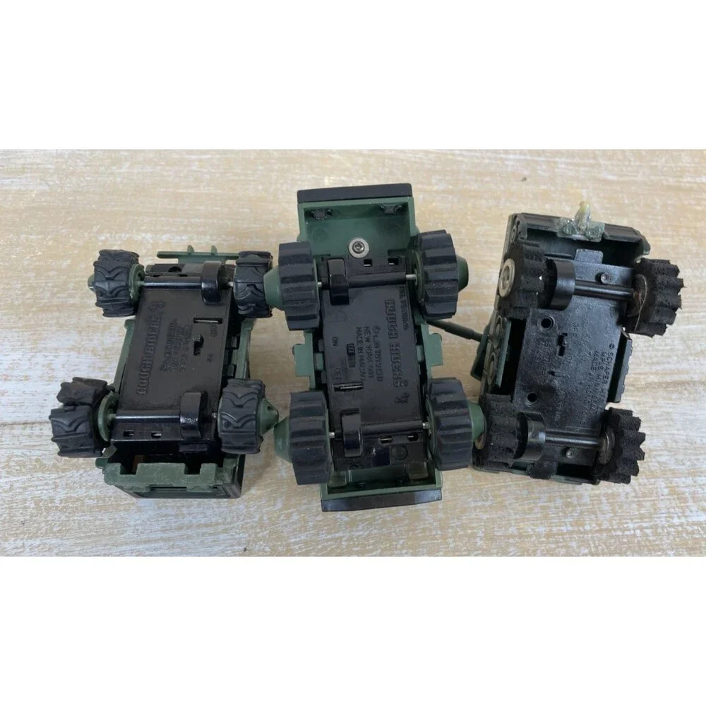 Vintage 1981 Set of 3 LJN Rough Riders 4x4 OMNI Force US Military Trucks *READ